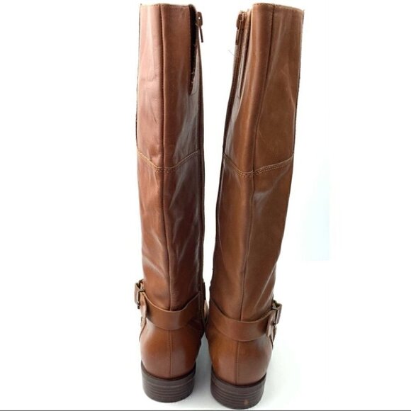Nine West boots 6.5 Blogger brown cognac leather - Picture 4 of 11